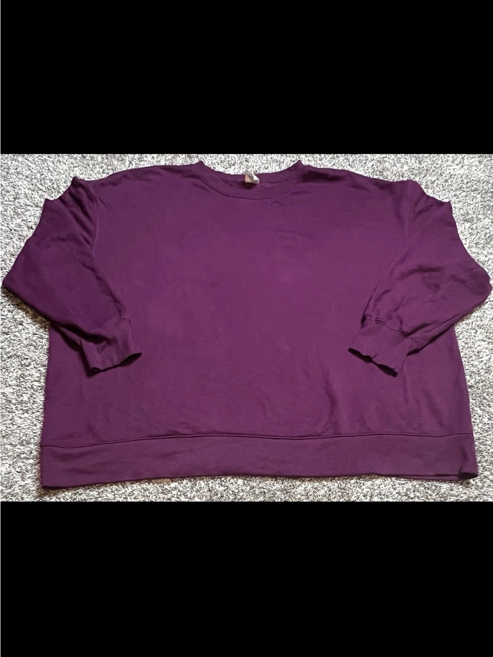 Terra & Sky Deep Plum Crewneck Sweatshirt